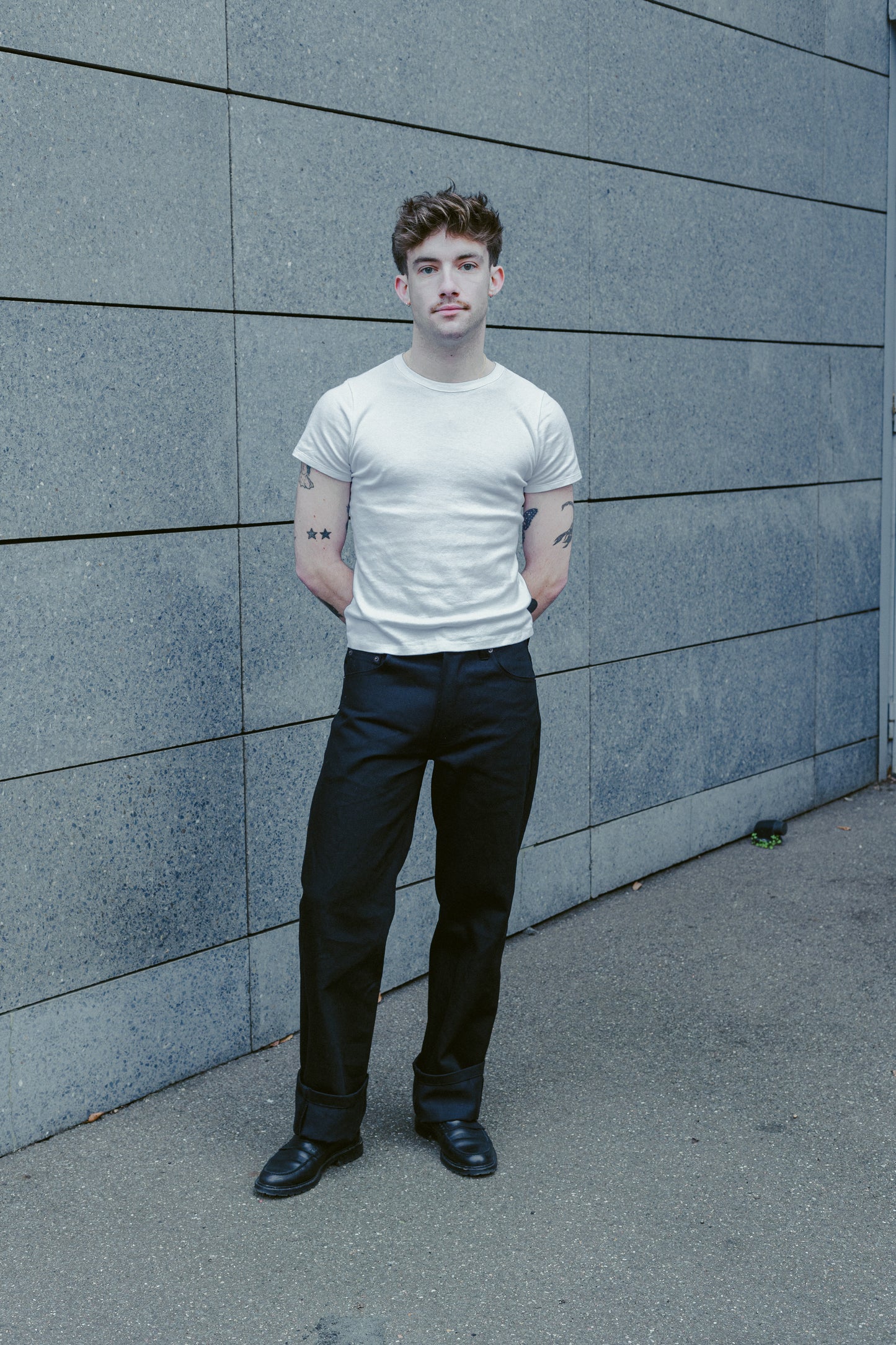 STRAIGHT 50s JEANS BLACK DENIM