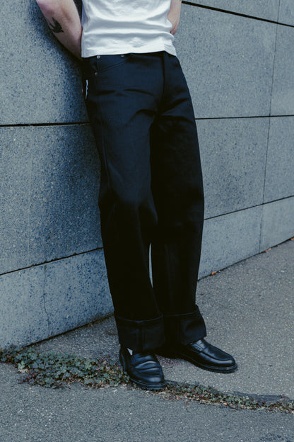 STRAIGHT 50s JEANS BLACK DENIM