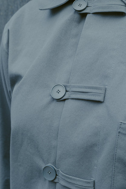 SAILOR OVERSHIRT GREY TWILL