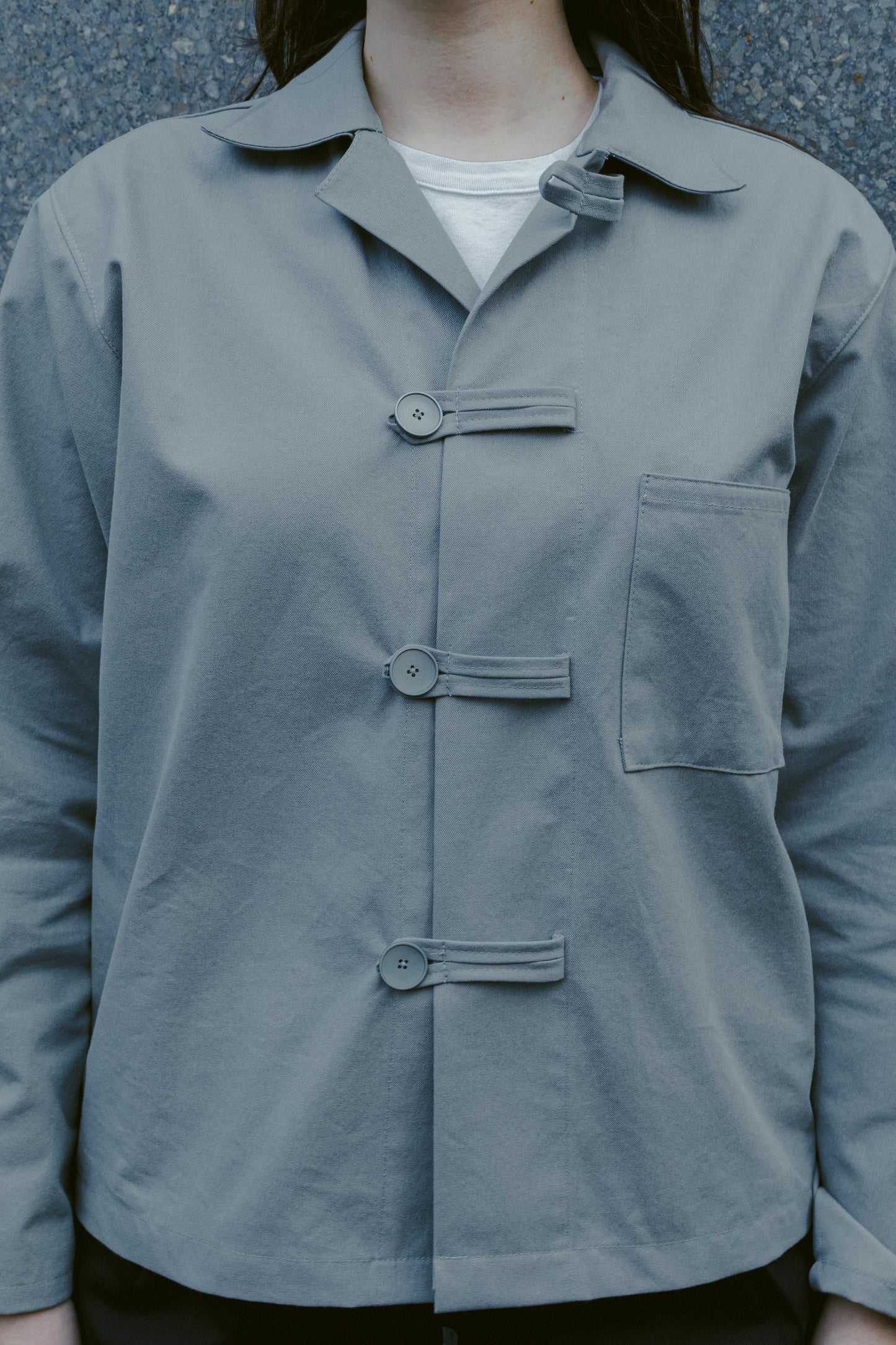 SAILOR OVERSHIRT GREY TWILL