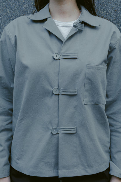 SAILOR OVERSHIRT GREY TWILL