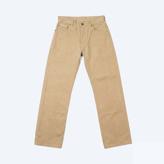 STRAIGHT 50s JEANS BEIGE SELVEDGE DENIM